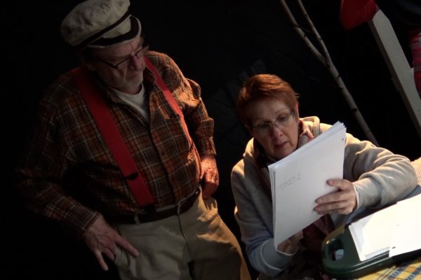 Bill Humphreys & Deborah Barry On Set